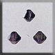 13024 Crystal Treasures-Rondele 4mm Vitrail Med (Qty. 3) MAIN